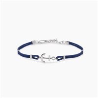 Bracciale Mabina Uomo NAVY RULE in Argento 534139